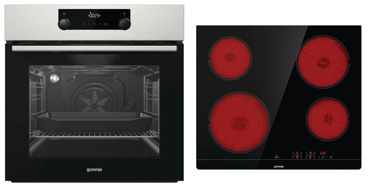 Gorenje BO737E114X + Gorenje ECT41SC Vstavana rura + varna platna 3838782344862