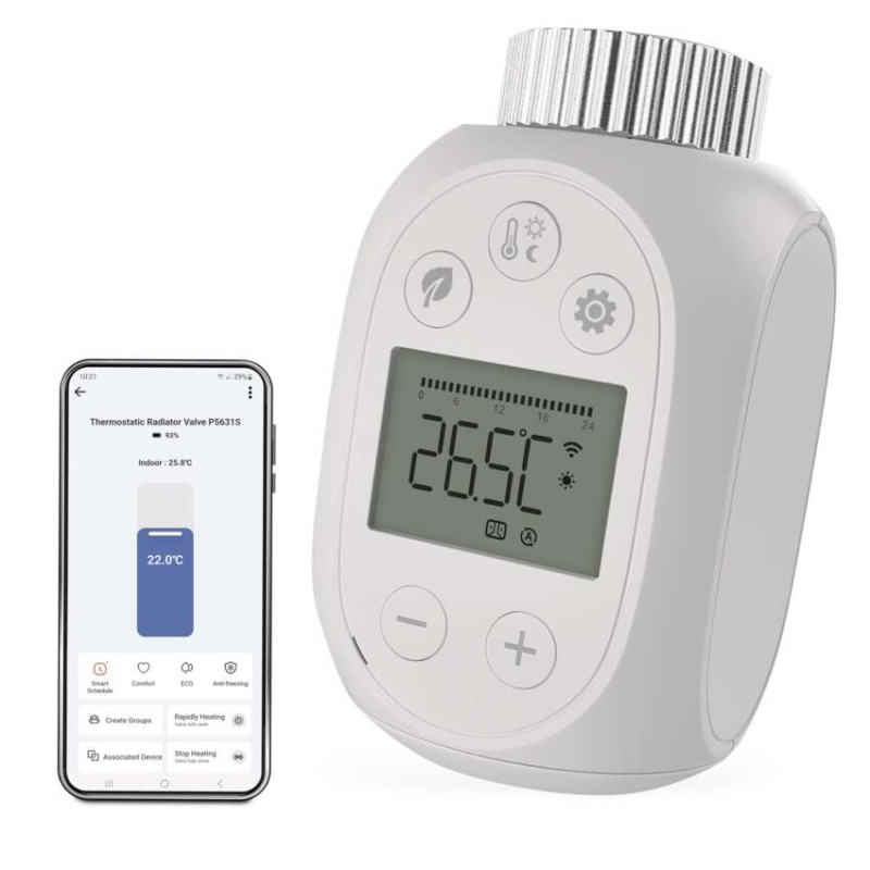 GoSmart Digitálna termostatická hlavica P5631S ZigBee 3.0 8592920153918