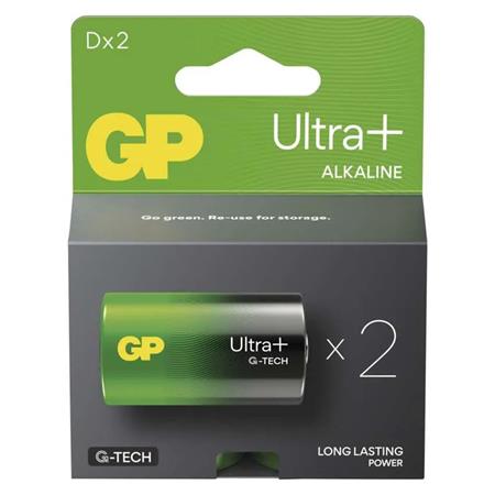 GP D Ultra Plus, alkalická (LR20) - 2 ks 1013422000