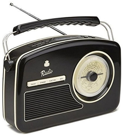 GPO RYDELL NOSTALGIC DAB RADIO BLACK Radio GPO Retro 5060237570764