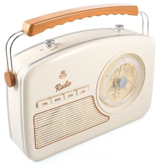 GPO RYDELL NOSTALGIC DAB RADIO CREAM Radio 5060237570771