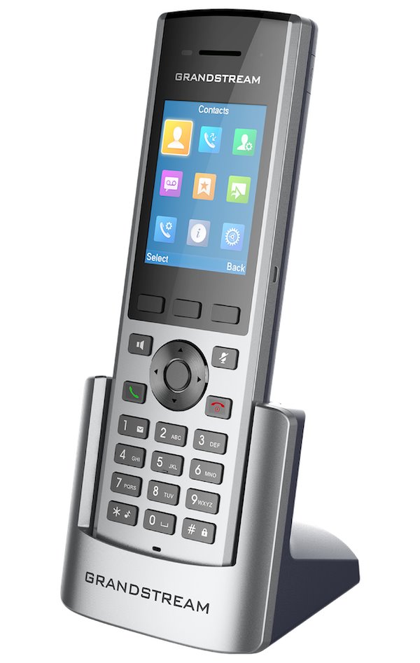 Grandstream DP730 IP tel., 2,4" bar. displ., 2SIP úč., video, BT, Micro USB, HAC, Push-to-talk