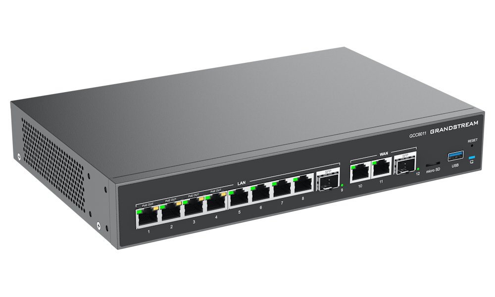 Grandstream GCC6011 all-in-one řešení (VPN router, NGFW, PoE switch a IP PBX)