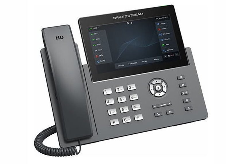 Grandstream GRP2670 SIP telefon, 7" dotyk. bar. displej, 6 SIP účty, 4 pr. tl., 2x1Gb, WiFi, BT, USB