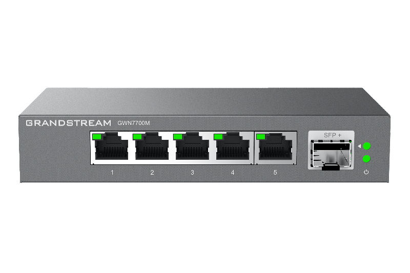 Grandstream GWN7700M Unmanaged Network Switch 5 2,5Gb portů / 1 SFP+