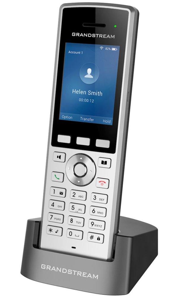 Grandstream WP822 SIP WiFi telefon, 2,4" bar. displ., 2SIP úč., BT, 3,5mm jack, Micro USB, Handover