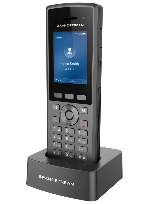 Grandstream WP825 SIP WiFi telefon, odolná IP67, 2,4 bar. displ., 2SIP úč., BT, Micro USB, Handover