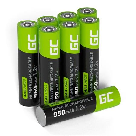 Green Cell 8x AAA HR03 950mAh Battery GR11