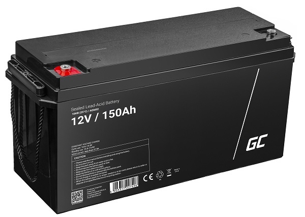 Green Cell AGM VRLA 12V 150Ah maintenance-free battery for camper, photovoltaics, solar panels, boats AGM32