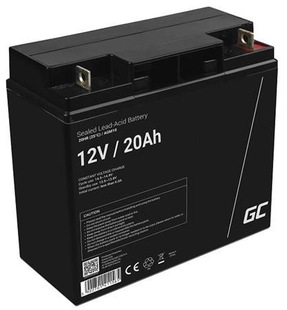 Green Cell AGM VRLA 12V 20Ah maintenance-free battery for mower, scooter, boat, wheelchair AGM10