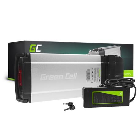 Green Cell Baterie pro elektrokolo 36V 8Ah 288Wh na Zadní nosič Ebike 4 Pin pro Giant, Culter, Ducati s nabíj EBIKE20STD