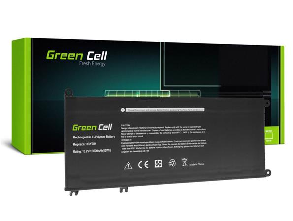 Green Cell Battery 33YDH for Dell Inspiron G3 3579 3779 G5 5587 G7 7588 7577 7773 7778 7779 7786 Latitude 3380 348 DE138