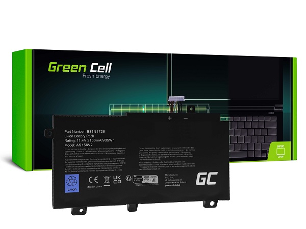 Green Cell Battery B31N1726 for Asus TUF Gaming FX504 FX504G FX505 FX505D FX505G A15 FA506 A17 FA706 AS156V2