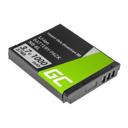 Green Cell Camera Battery NB-6L for Canon PowerShot ELPH 500HS SX 240HS 260HS 270HS 280HS 510HS 520HS 530HS 3.7V 10 CB52