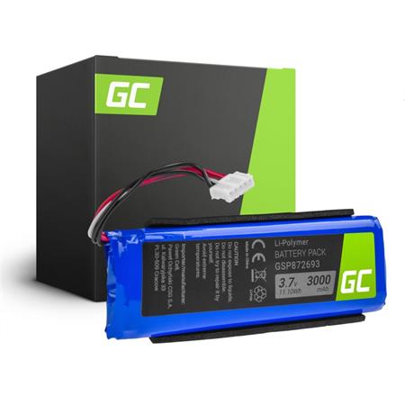 Green Cell GSP872693 P763098 03 for Speaker JBL Flip 3 / Flip III / Gray / Splashproof, Li-Polymer 3.7V 3000mAh SP06