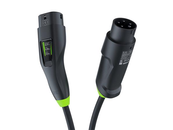 Green Cell Habu EV Mobile Charger 11 kW 7 m Type 2 to CEE 16 A for Charging Electric Vehicles EV PHEV 2in1 Wallbo EVGC01