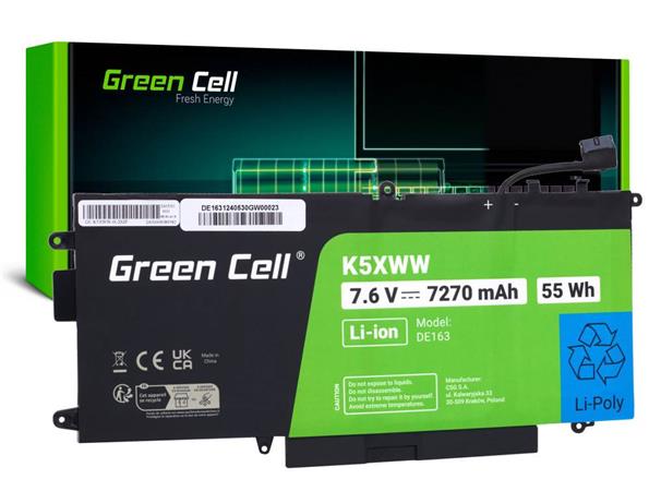 Green Cell Laptop Akku K5XWW für Dell Latitude 7390 2-in-1 5289 7389 DE163