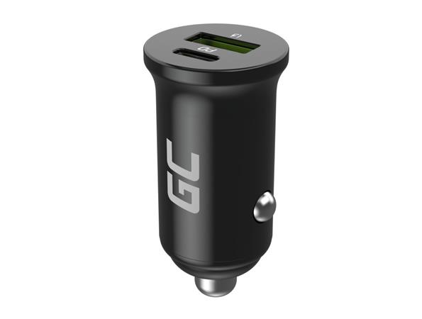 Green Cell Nabíječka do auta 38W GC PowerRide Nano38 s USB-C USB-A Power Delivery a rychlonabíjením Ultra C CADM-GC-38AC