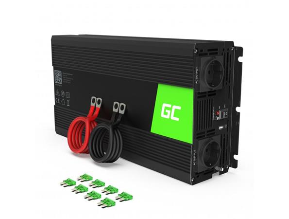 Green Cell Power Inverter 12V to 230V 1500W/3000W Pure sine wave INV22