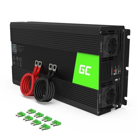 Green Cell Power Inverter 24V to 230V 1500W/3000W Pure sine wave INV19