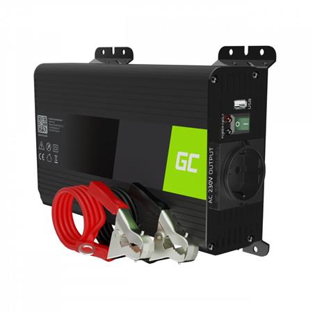 Green Cell Power Inverter PRO 12V to 230V 300W/600W Pure sine wave INVGC05