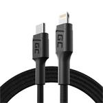 Green Cell Power Stream Kabel Lightning - USB-C 1m MFi s rychlým nabíjením pro Apple iPhone KABGC07