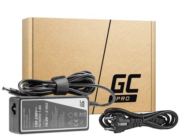 Green Cell PRO Charger / AC Adapter 19V 3.95A 75W for Toshiba Satellite C55 C660 C850 C855 C870 L650 L650D L655 L AD26AP