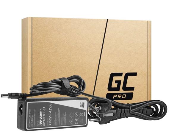 Green Cell PRO Charger / AC Adapter 19V 4.74A 90W for Asus A52 K50IJ K52 K52F K52J K53S K53SV X52 X52J X53S X53U AD27AP