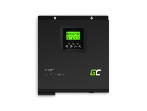 Green Cell Solární invertor Off Grid Inverter s MPPT solární nabíječkou 24VDC 230VAC 3000VA / 3000W čistá sinus INVSOL02