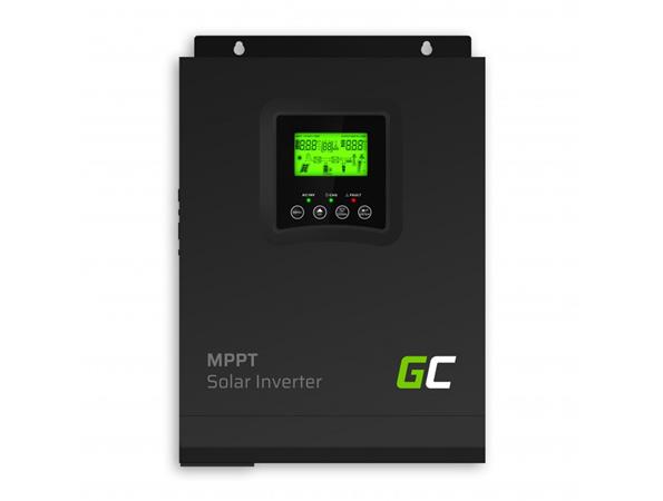 Green cell - Solární invertor Off Grid Invertor s MPPT solární nabíječkou 12VDC 230VAC 1000VA / 1000W čistá sin INVSOL01