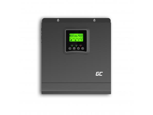 Green Cell Solární invertor Off Grid Invertor s MPPT solární nabíječkou 24VDC 230VAC 2000VA / 2000W čistá sinu INVSOL03