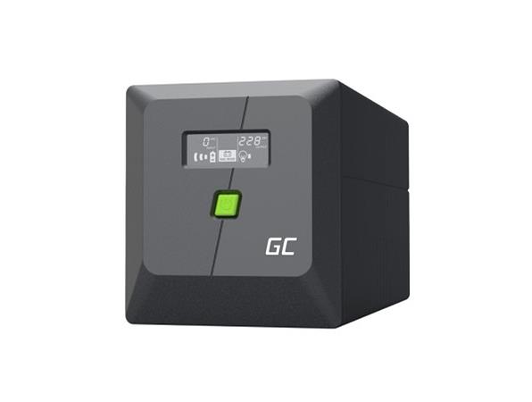 Green Cell Záložní zdroj UPS 1000VA 600W PowerProof s LCD displejem UPSLM600