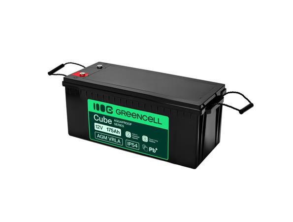 Greencell AGM VRLA 12V 175Ah Bezúdržbová baterie pro lodě, fotovoltaiku, solární panely (532x207x220mm) AGM12V175AH-H
