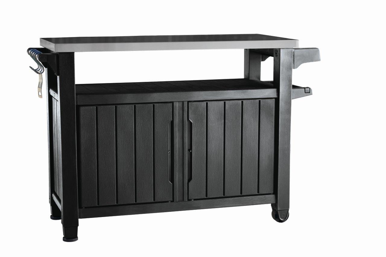 Grilovací stolík Keter UNITY XL 207L grafitový 230419