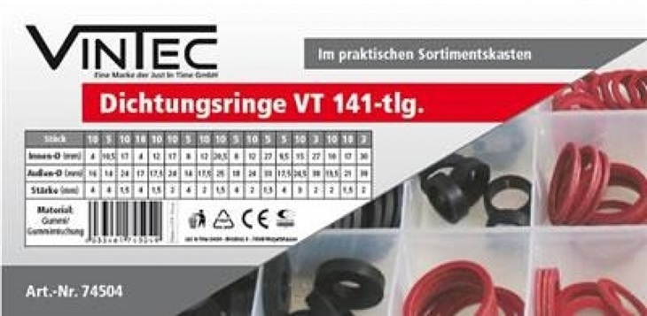 Güde Sada těsnících kroužků VT,141-dílná 4033461745049