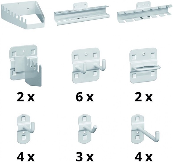 GÜDE Sada závěsných háků a držáků, 28- 4015671407689