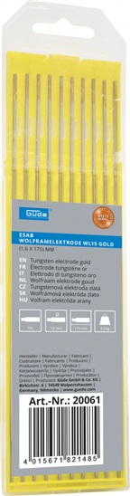 GÜDE Wolframové elektrody ESAB WL 15 GO 4015671821485