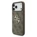 Guess PU 4G Metal Logo kryt iPhone 18 Pro hnedá 57983131372