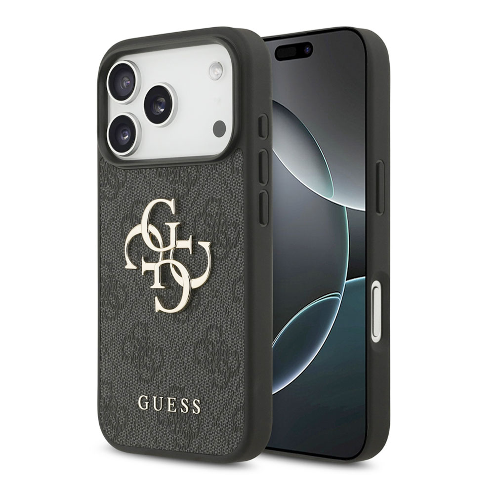 Guess PU 4G Metal Logo kryt iPhone 18 Pro Max šedá 57983131371