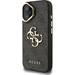 Guess PU 4G Metal Logo Stand Camera Frame kryt iPhone 16 čierny 57983125156