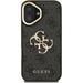 Guess PU 4G Metal Logo Stand Camera Frame kryt iPhone 16 čierny 57983125156