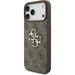 Guess PU 4G Metal Logo Strap kryt iPhone 17 Pro Max hnedý 57983126977