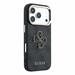 Guess PU 4G Resin Metal Logo kryt iPhone 18 Pro čierny 57983131132