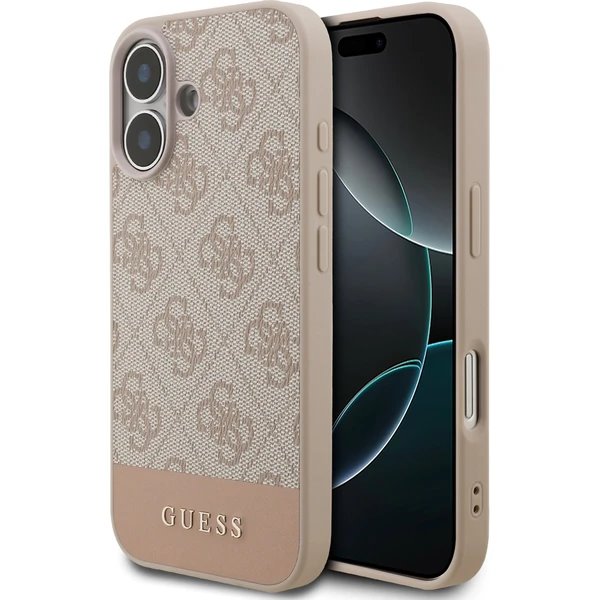 Guess PU 4G Stripe kryt iPhone 17 ružový 57983128246