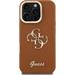 Guess PU Grained 4G Logo Stand Camera Frame kryt iPhone 16 Pro hnedý 57983125141