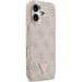 Guess PU Leather 4G Strass Triangle Logo Gold Frame MagSafe kryt iPhone 17 ružový 57983127108