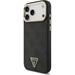 Guess PU Leather 4G Strass Triangle Logo Gold Frame MagSafe kryt iPhone Pro 17 čierny 57983127112