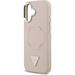 Guess PU Leather Triangle Logo MagSafe kryt iPhone 17 ružový 57983127059