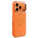 Guess PU Perforated 4G Logo MagSafe kryt iPhone 17 Pro oranžový 57983129034