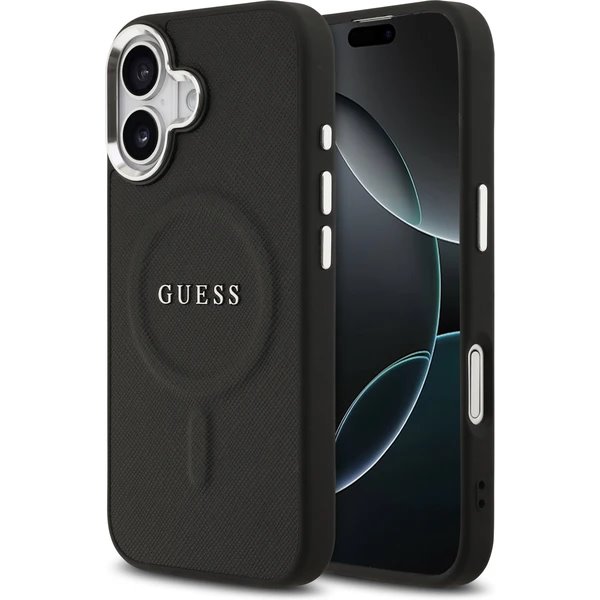 Guess PU Saffiano MagSafe kryt iPhone 17 čierny 57983127066